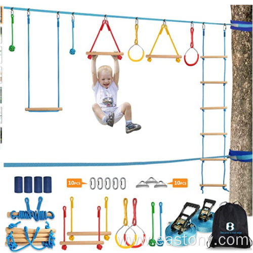 GIBBON Ninja Obstacle Course Line Kit 40ft Slackline